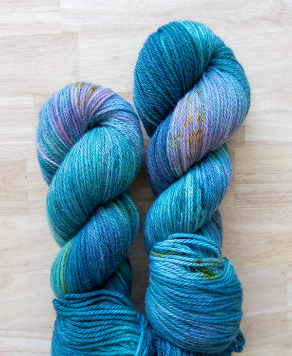 Ponyo Rides a Sea of Fish - Woolen Merino DK