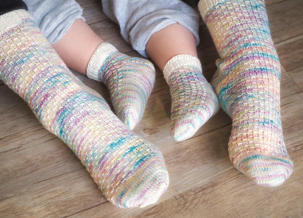 Rainbow Sherbet Socks - Knitting Pattern PDF