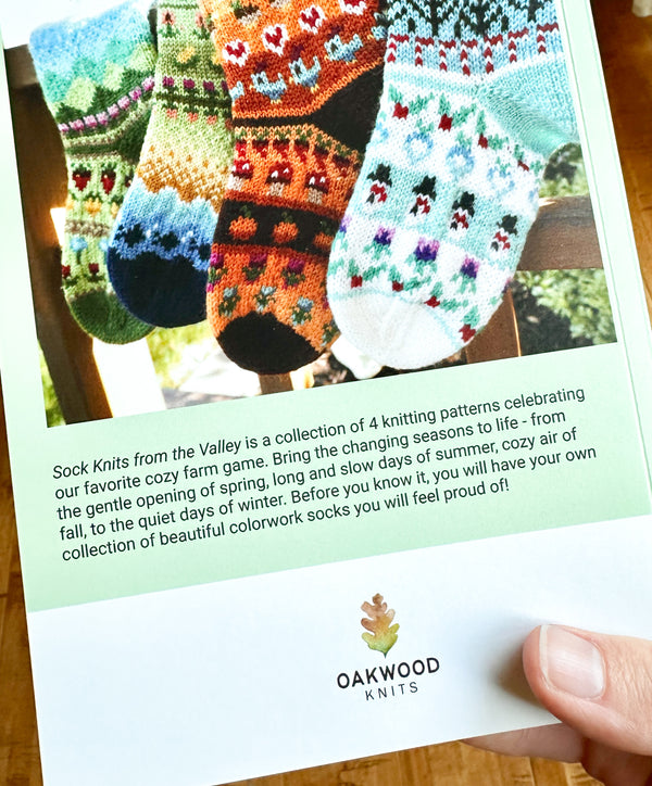"Sock Knits From the Valley" - Stardew Socks Knitting Patterns (Print Book + Digital Download)