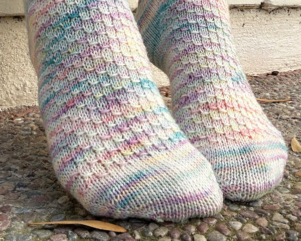 Rainbow Sherbet Socks - Knitting Pattern PDF